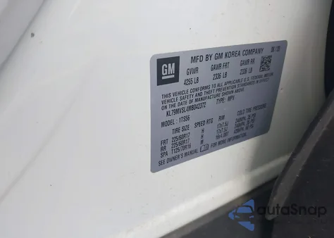 2021 Chevrolet Trailblazer Activ z USA, uszkodzony, nr VIN KL79MVSL4MB042372